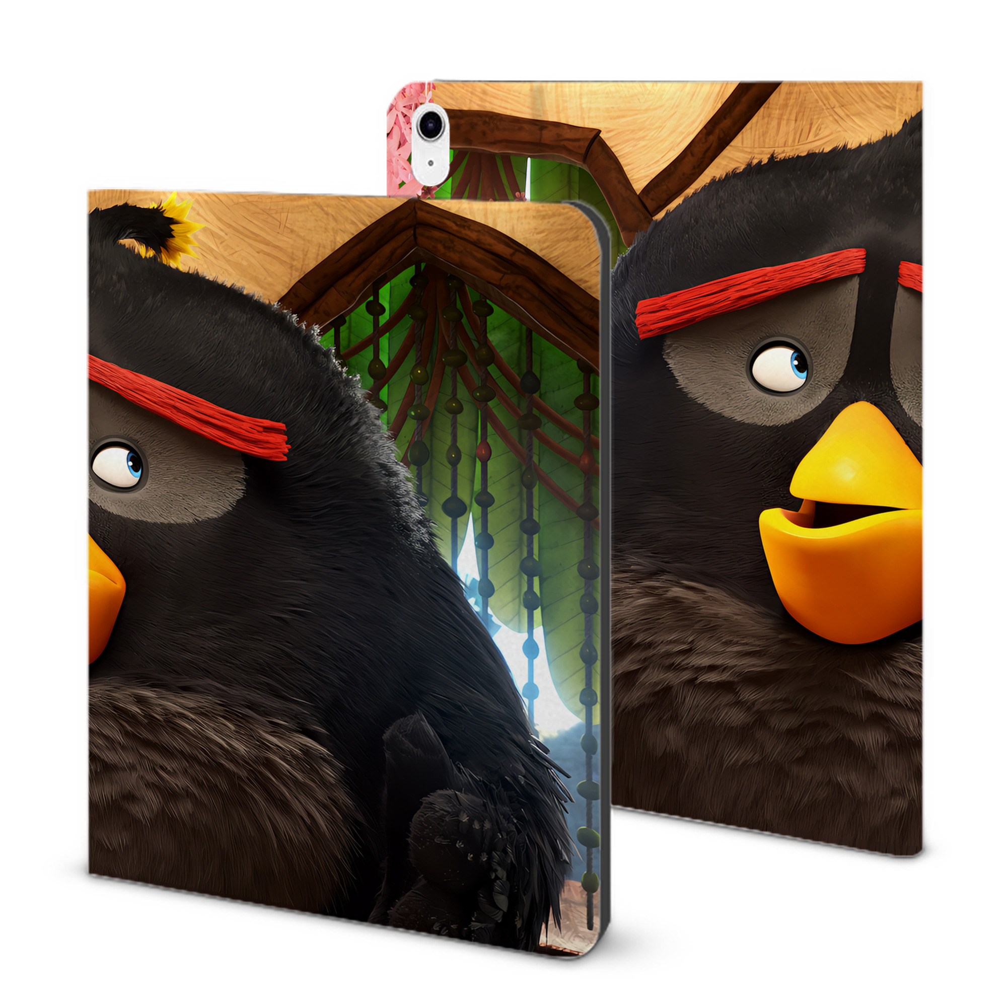 （画像用） Angry Birds アングリーバード IPad ケース ブック型 PUレザー TPU 耐衝撃 軽量 薄型 ペン収納なし 全面保護 IPad 各モデル対応